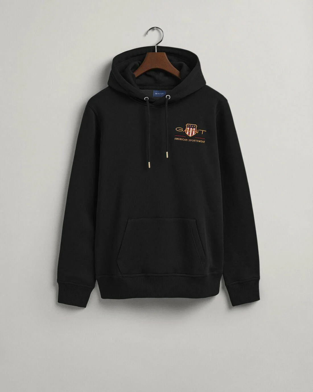 Hoodies And Sweats | Mens GANT Medium Archive Shield Hoodie Black