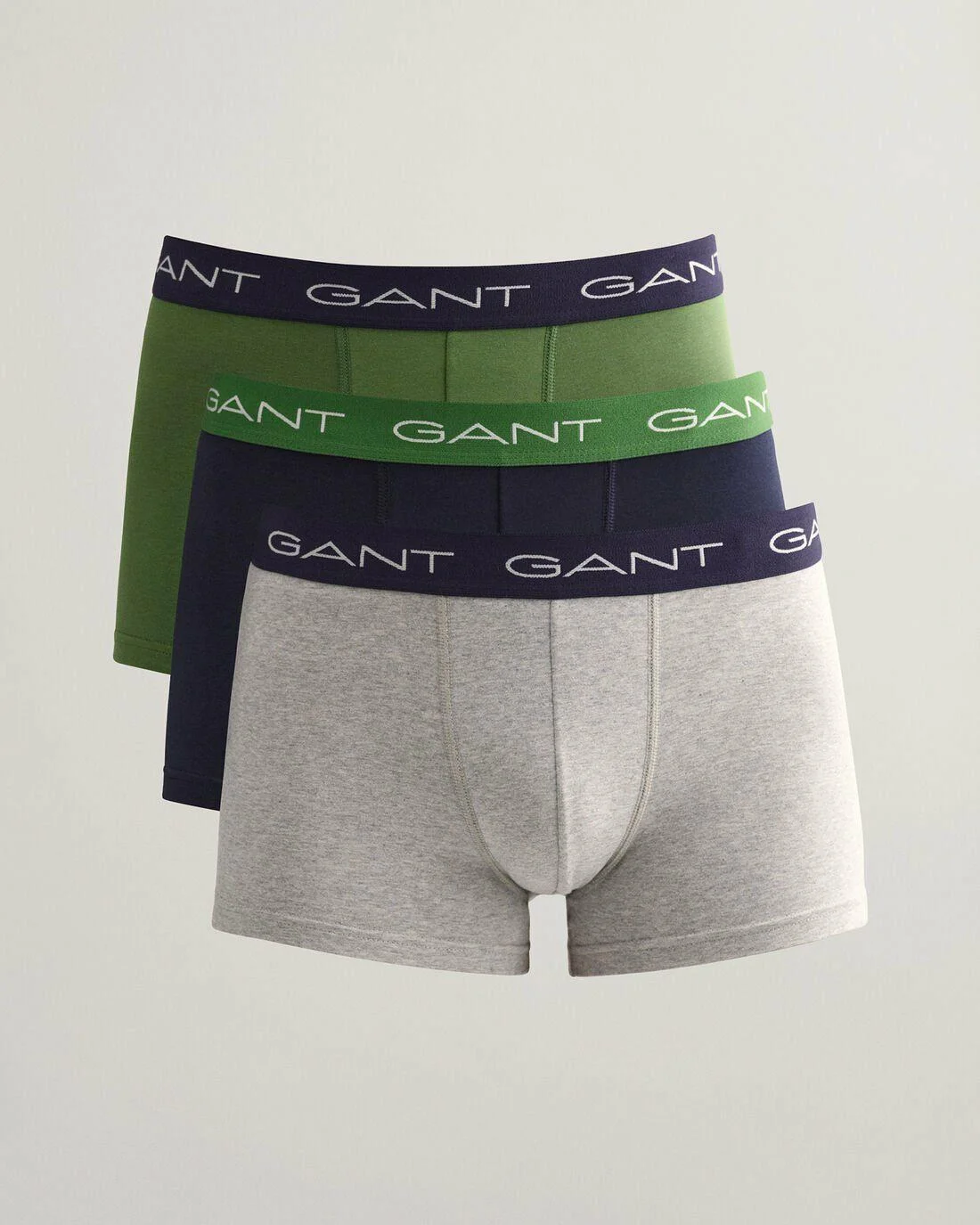 Underwear | Mens GANT 3-Pack Trunks Leaf Green