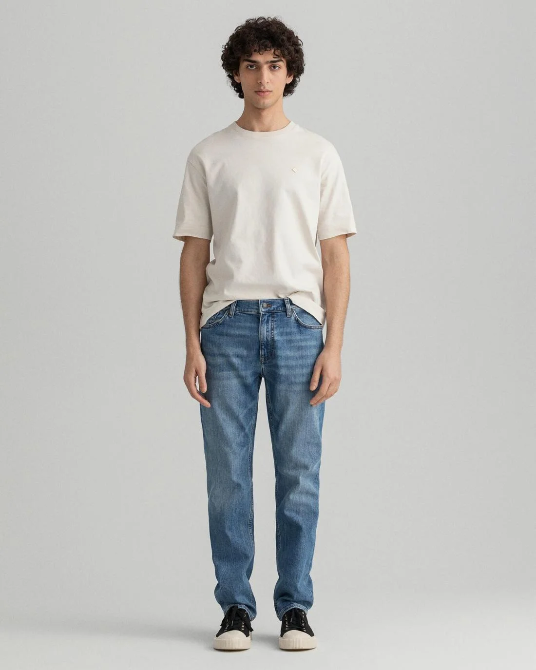 Jeans | Mens GANT Arley Regular Fit Jeans Mid Blue Worn In