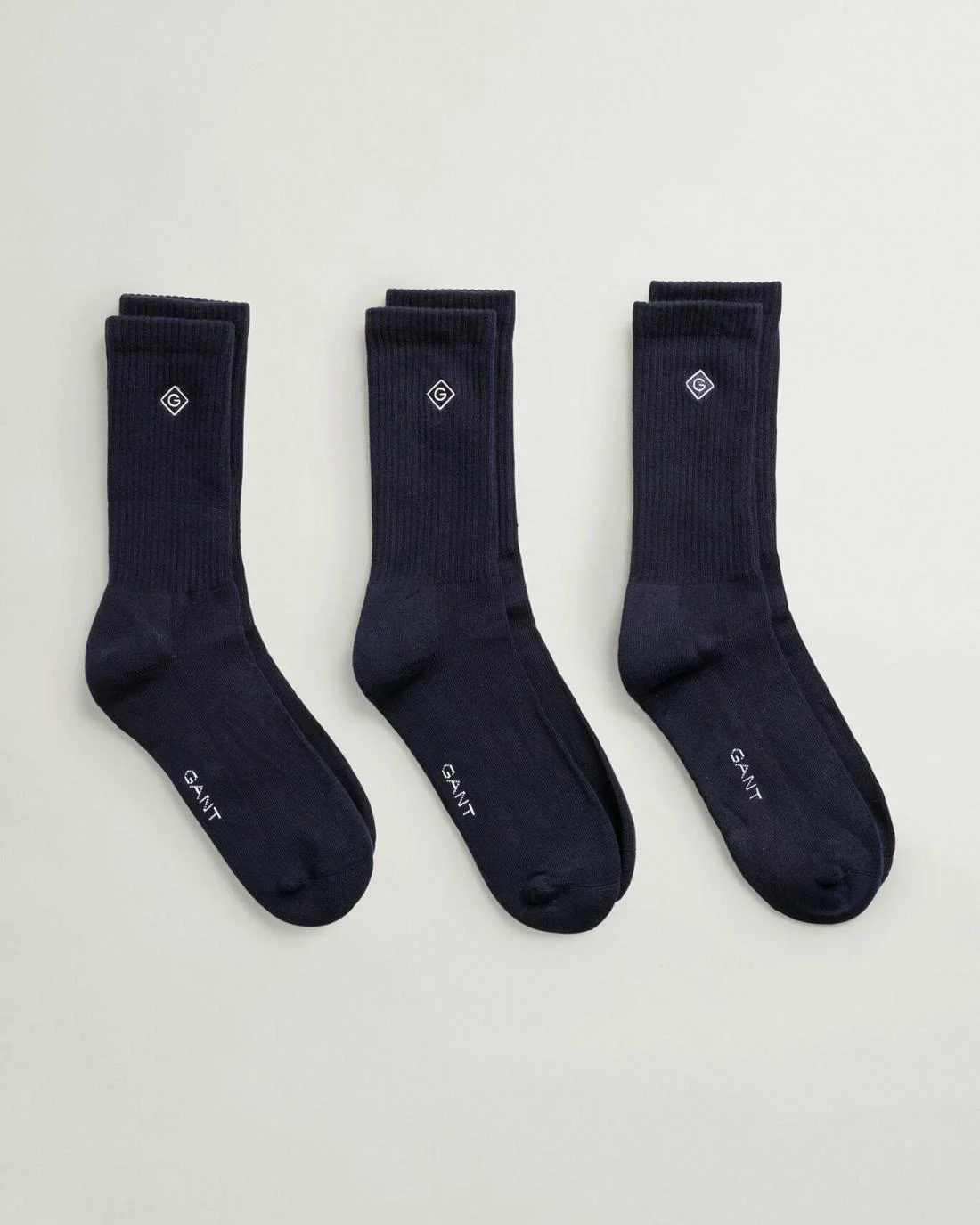 Socks | Mens GANT 3-Pack Sport Socks Marine