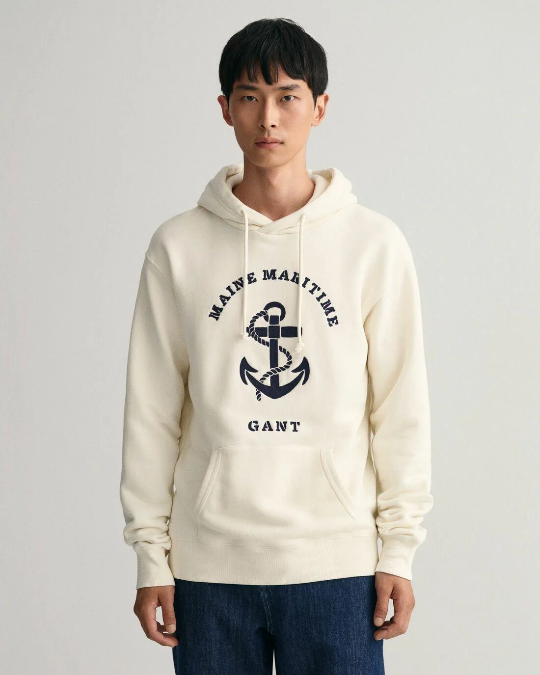 Hoodies And Sweats | Mens GANT Maritime Hoodie Cream