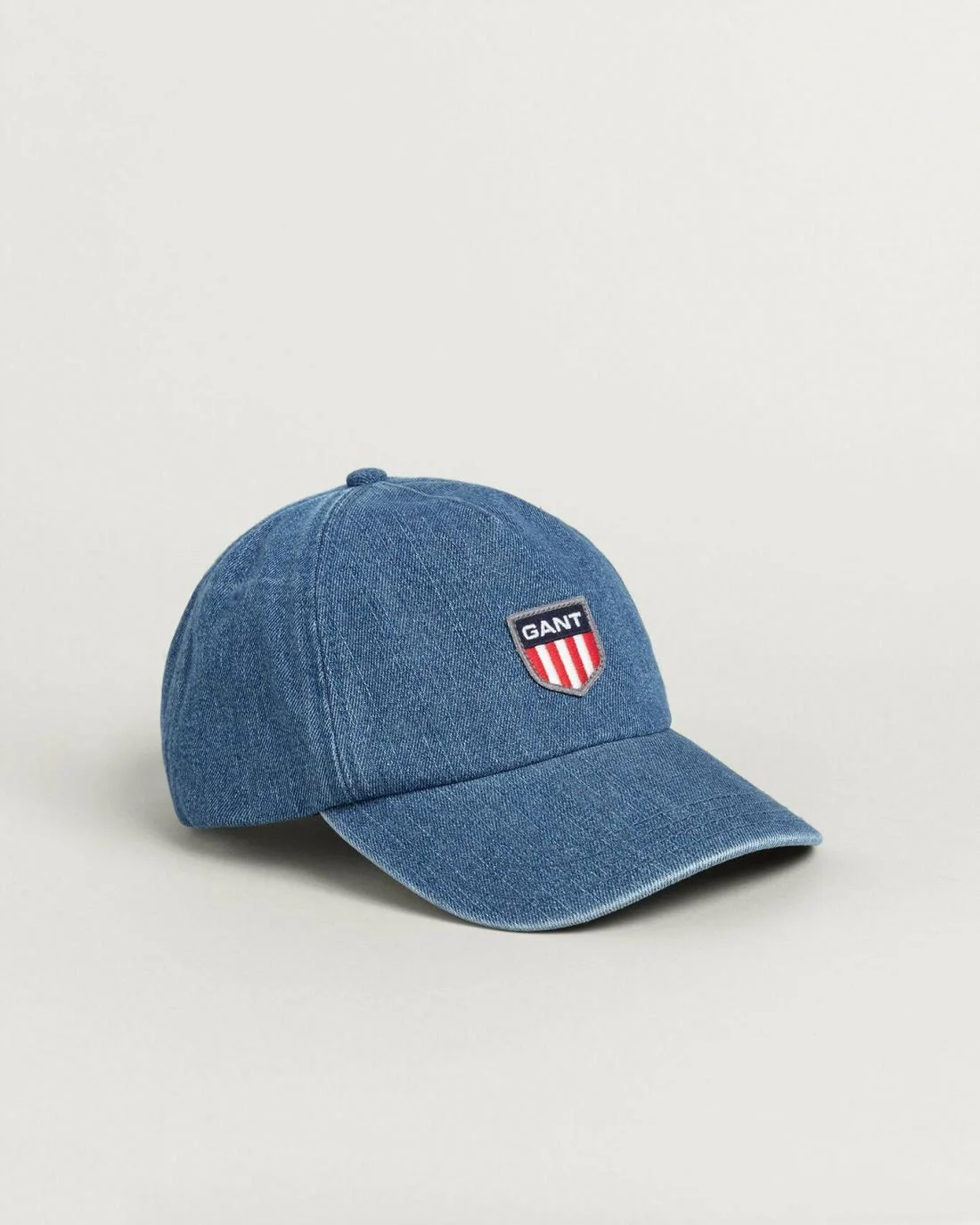 Caps And Hats | Mens GANT Retro Shield Denim Cap Semi Light Blue Broken In