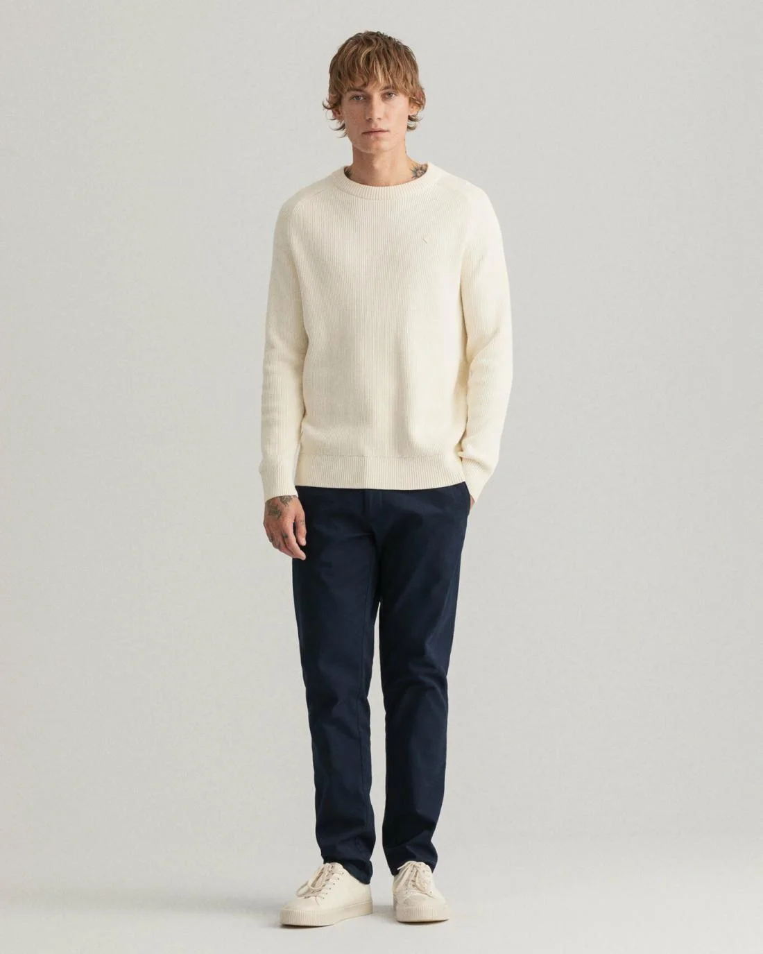 Chinos | Mens GANT Hallden Slim Fit Tech Prep™ Chinos Marine