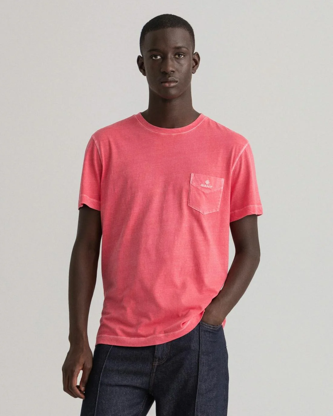 T-Shirts | Mens GANT Sunfaded T-Shirt Watermelon Pink