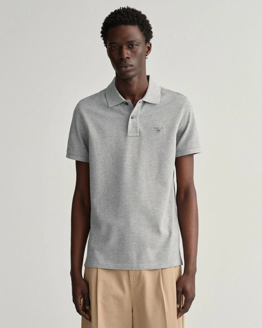 Polo Shirts | Mens GANT Original Piqué Polo Shirt Grey Melange