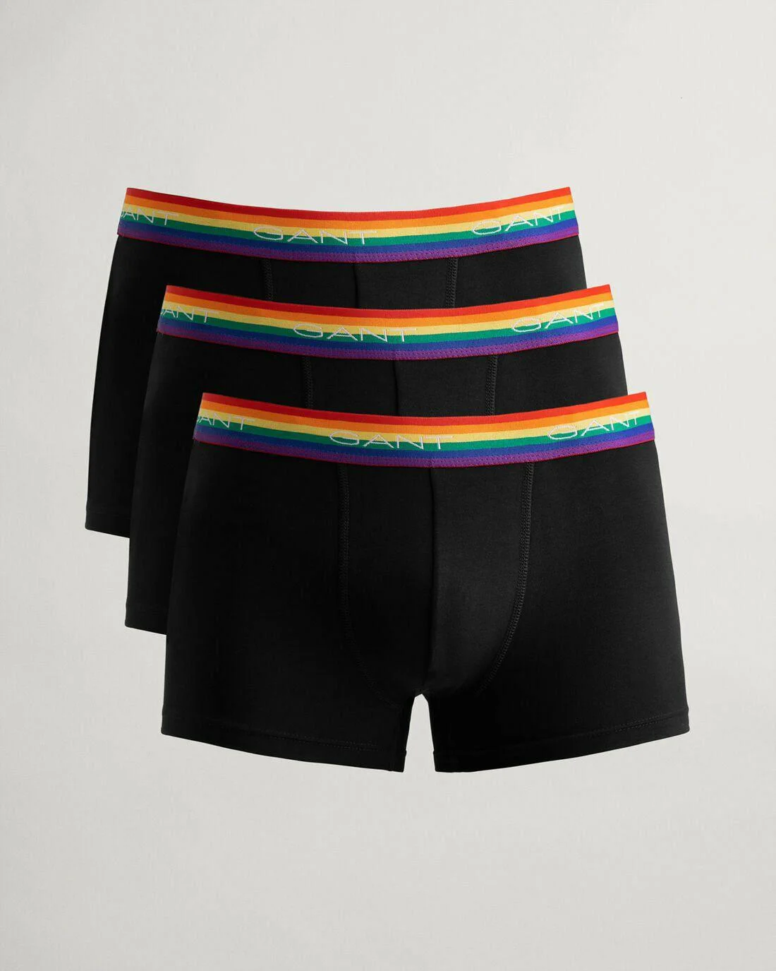 Underwear | Mens GANT 3-Pack Pride Trunks Black