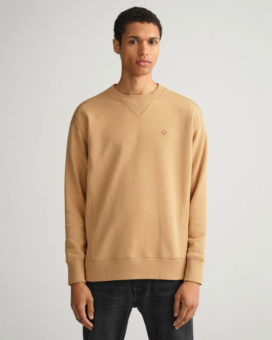 Hoodies And Sweats | Mens GANT Icon G Essential Crew Neck Sweatshirt Toffee Beige