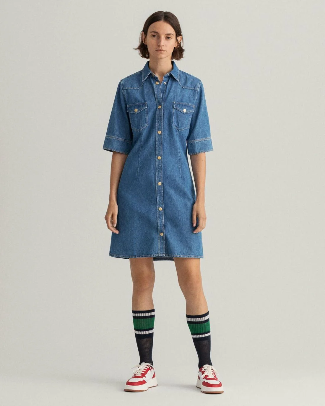 Dresses | Womens GANT Denim Dress Indigo