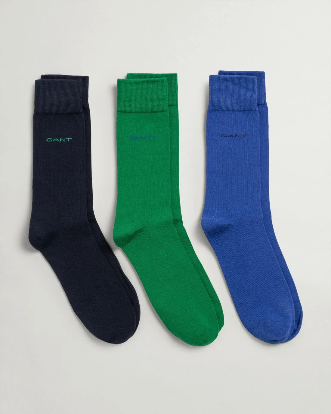 Socks | Mens GANT 3-Pack Soft Cotton Socks Lavish Green