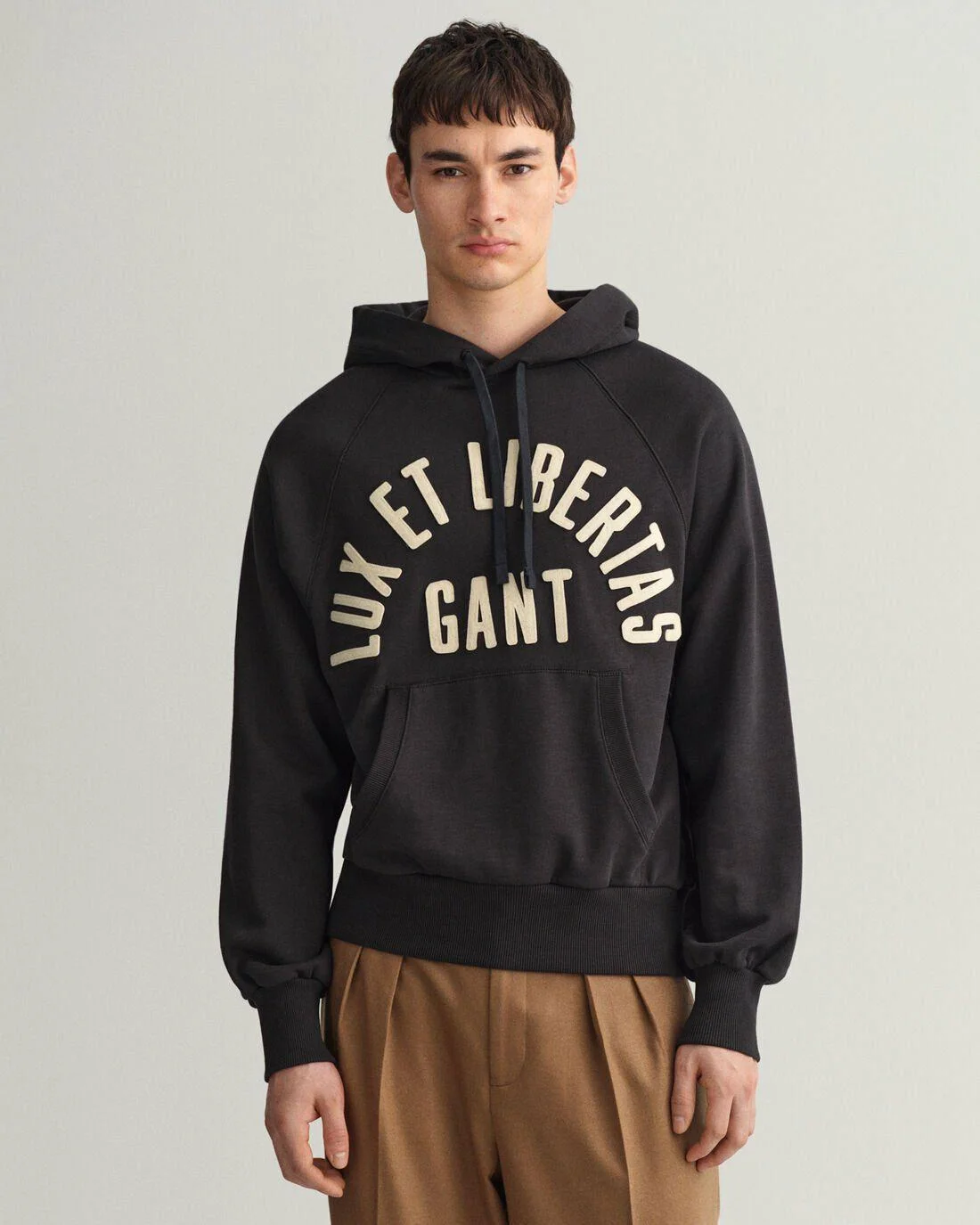 Hoodies And Sweats | Mens GANT Luxe Hoodie Ebony Black