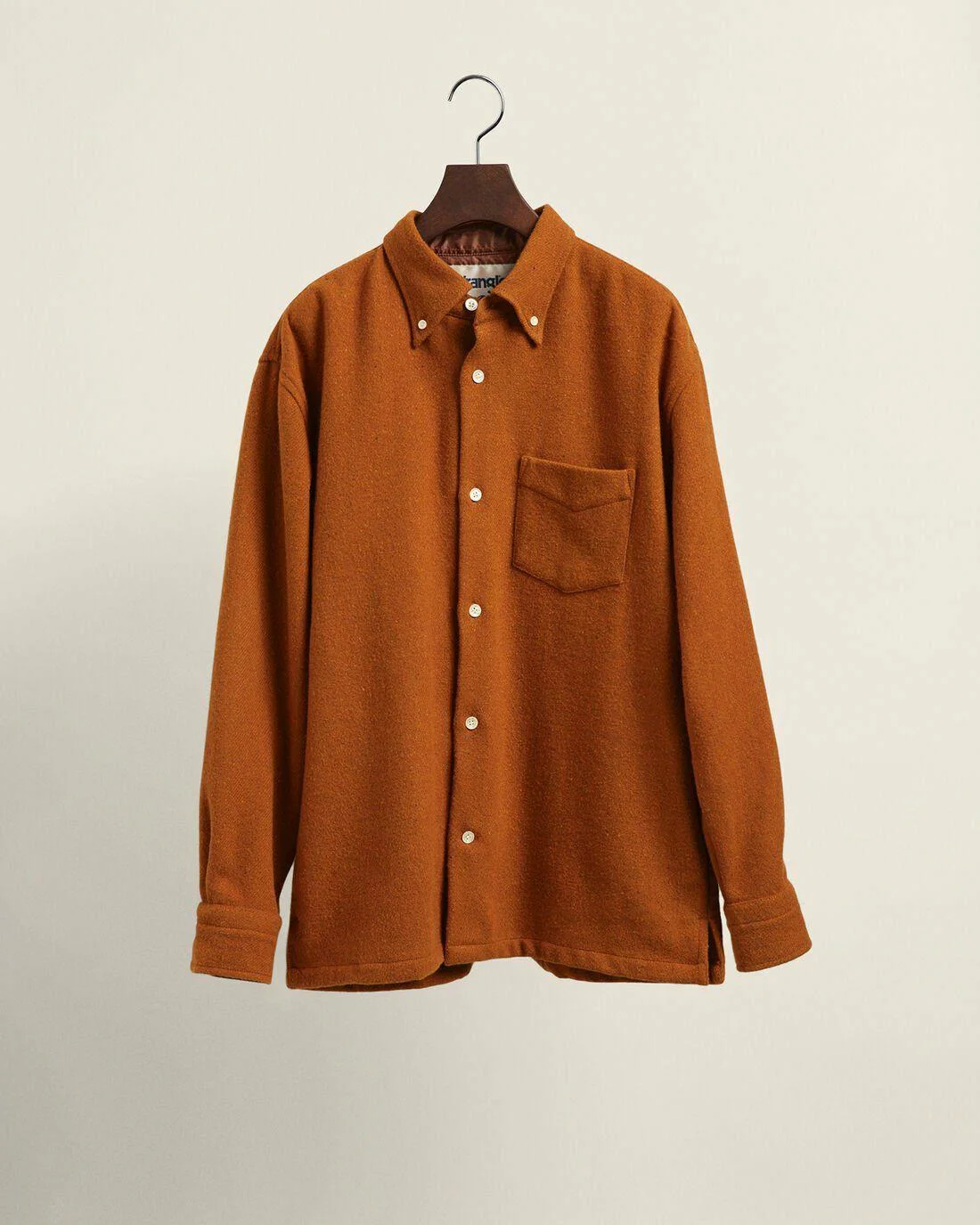 Shirts | Mens GANT Gant X Wrangler Relaxed Fit Wool Shirt Cognac