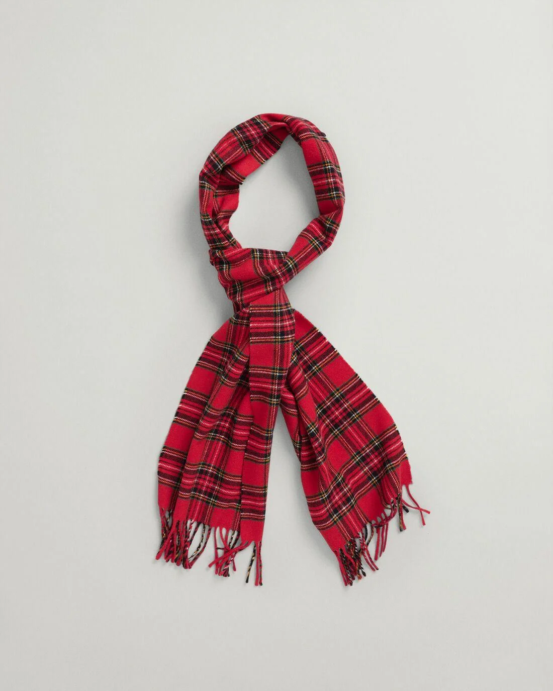 Gloves &amp; Scarves | Mens GANT Tartan Woven Scarf Equestrian Red