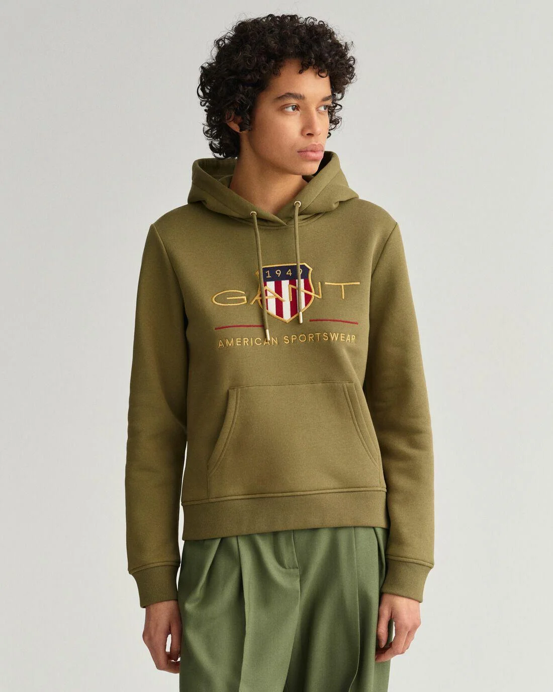 Hoodies And Sweats | Womens GANT Archive Shield Sweat Hoodie Hunter Green