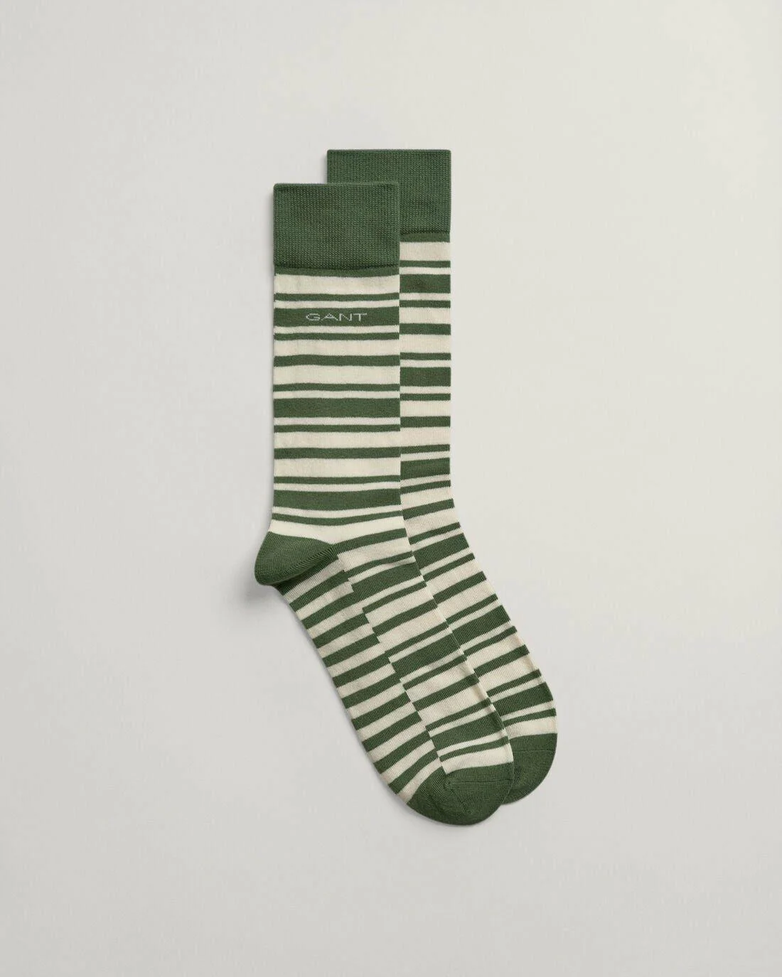 Socks | Mens GANT Striped Socks Leaf Green