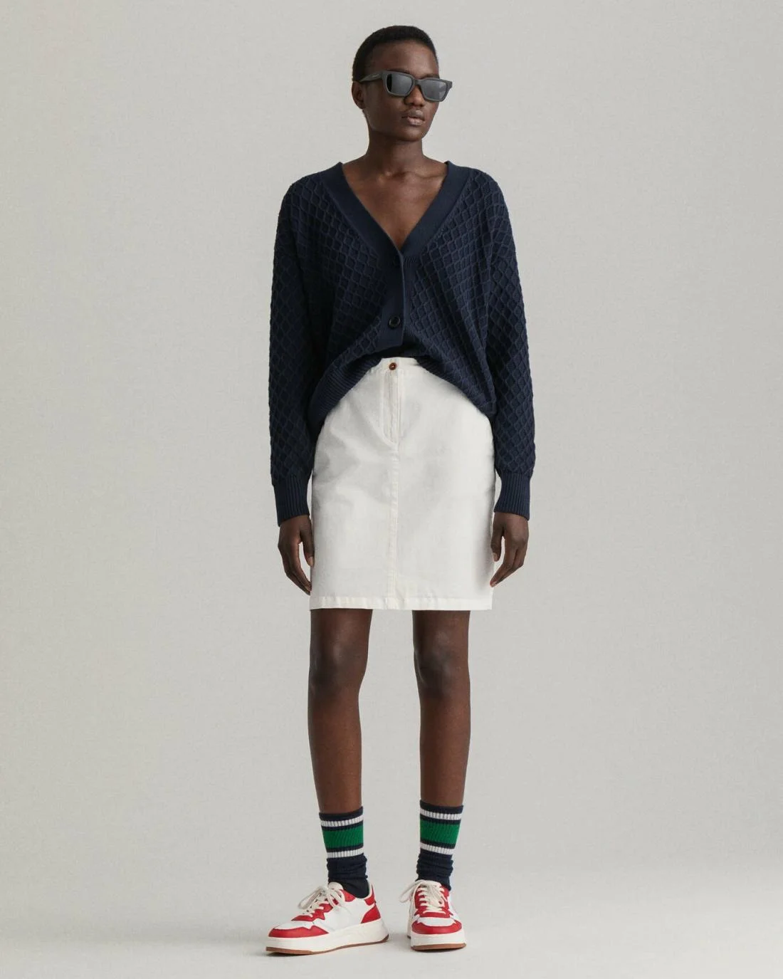 Shorts And Skirts | Womens GANT Slim Fit Classic Chino Skirt Eggshell