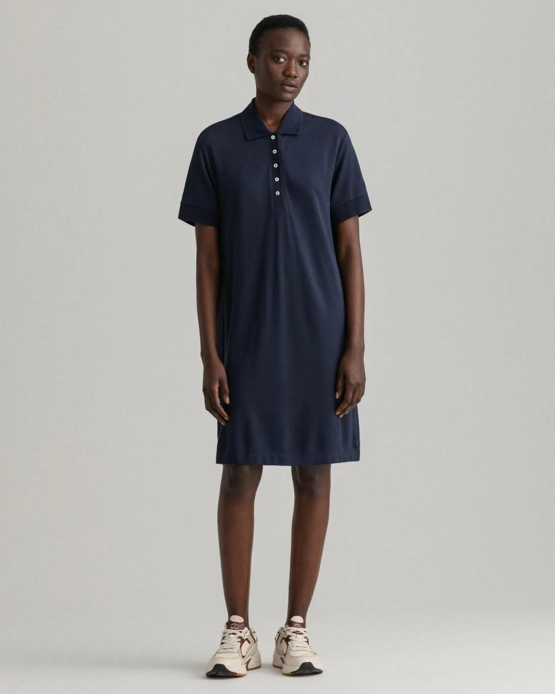 Dresses | Womens GANT Detail Collar Piqué Polo Dress Evening Blue