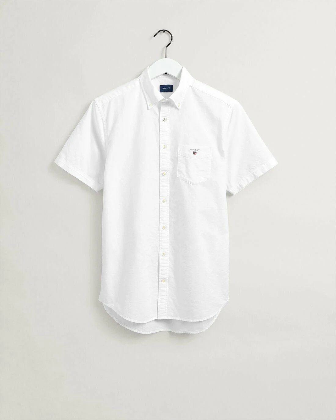 Shirts | Mens GANT Regular Fit Short Sleeve Oxford Shirt White