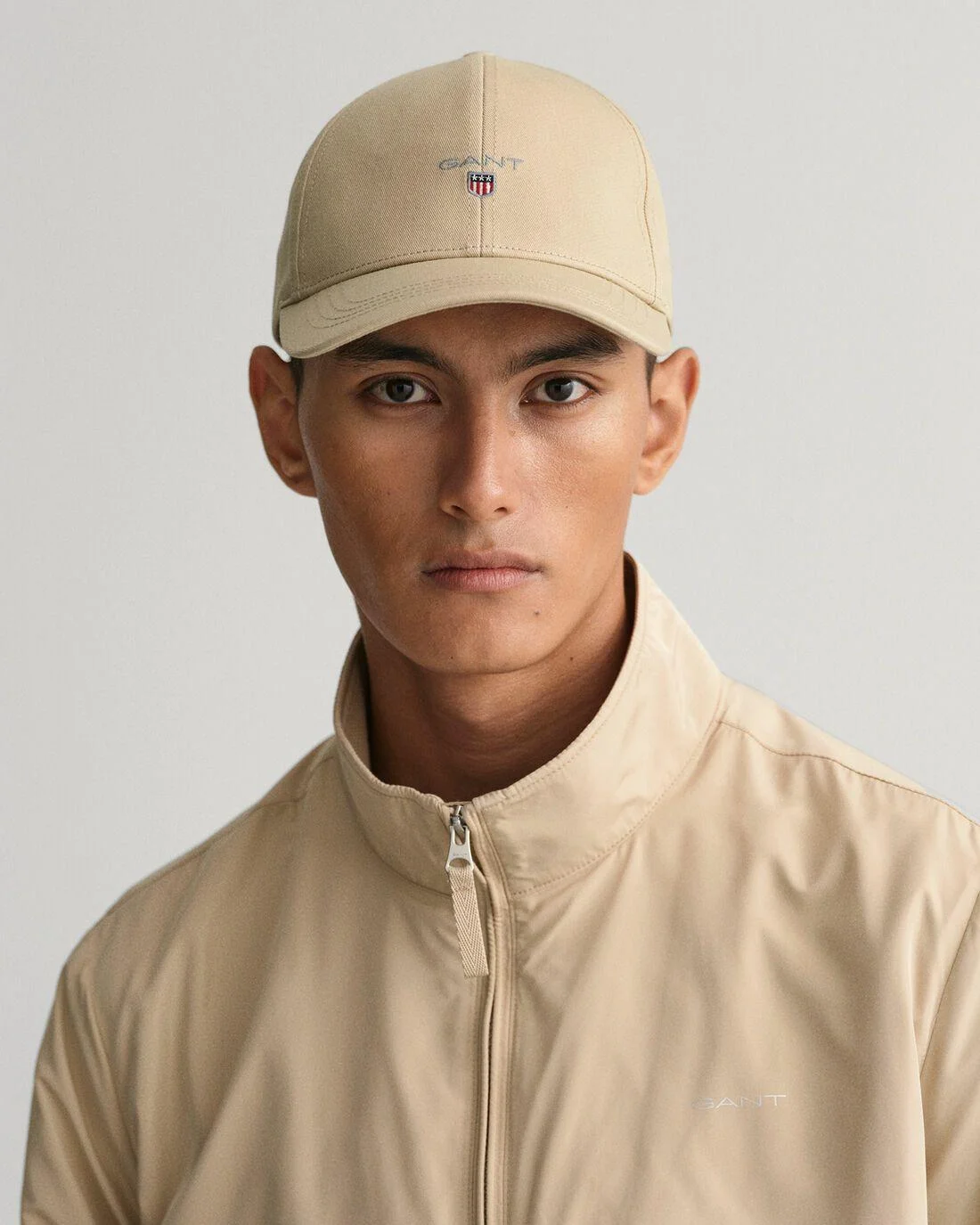 Caps And Hats | Mens GANT High Cotton Twill Cap Concrete Beige