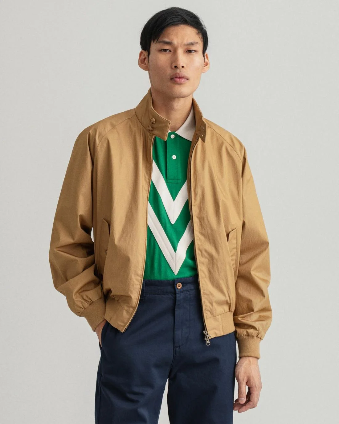 Jackets And Coats | Mens GANT Cotton Harrington Jacket Cavalry Beige