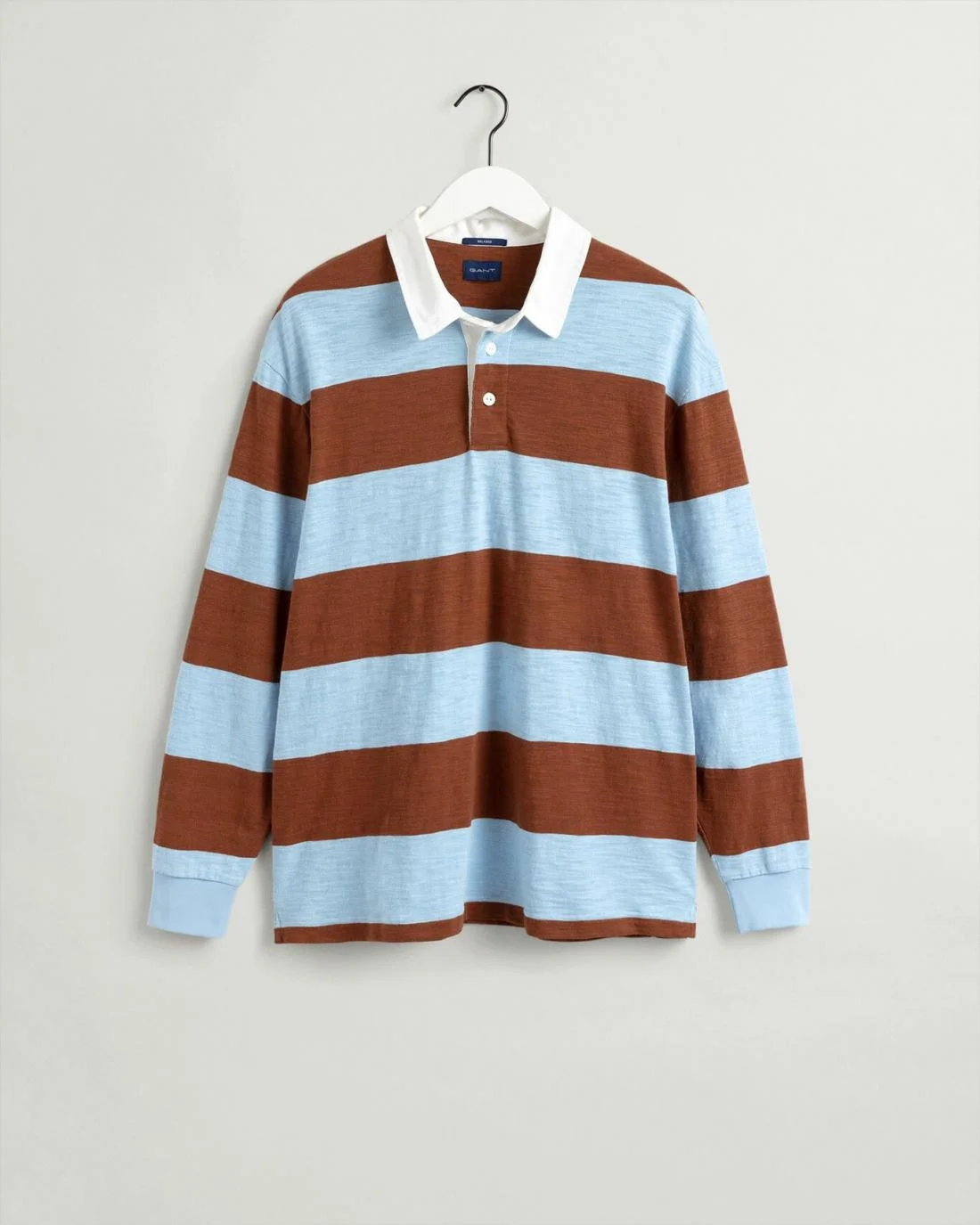 Rugby Shirts | Mens GANT Rowing Heavy Rugger Chocolate Brown