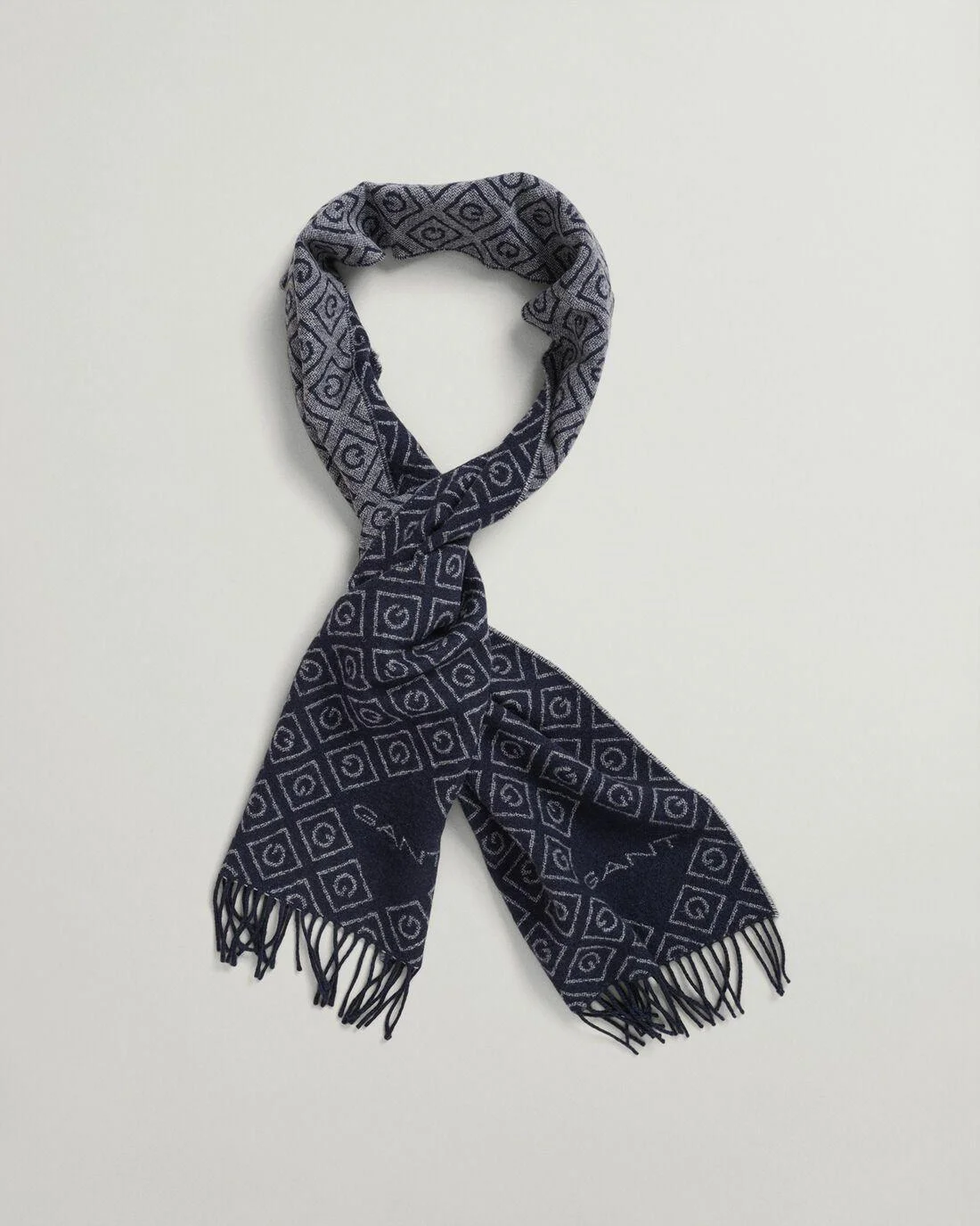 Gloves &amp; Scarves | Mens GANT Icon G Wool Scarf Classic Blue