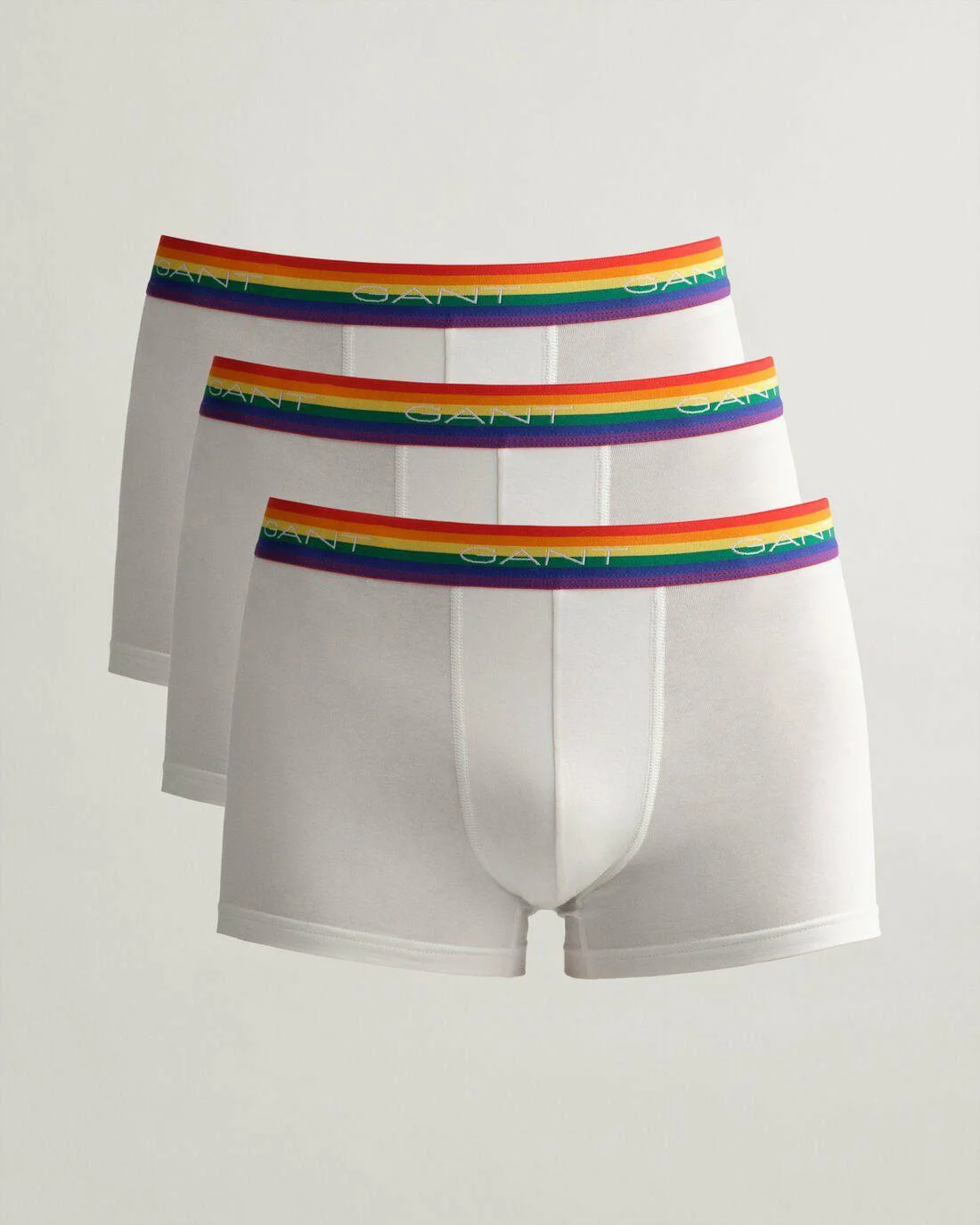 Underwear | Mens GANT 3-Pack Pride Trunks Eggshell