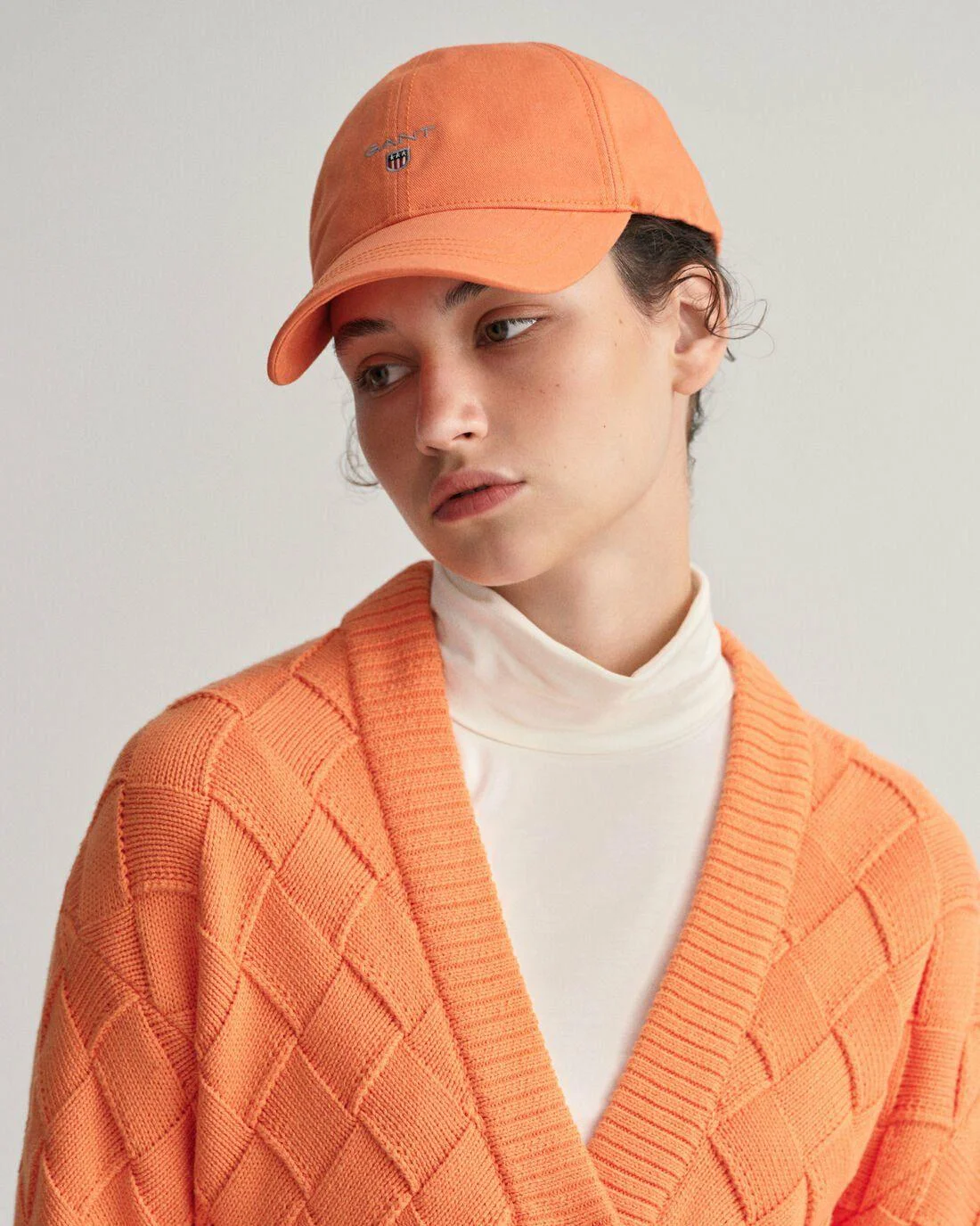 Hats | Womens GANT Cotton Twill Cap Apricot Orange