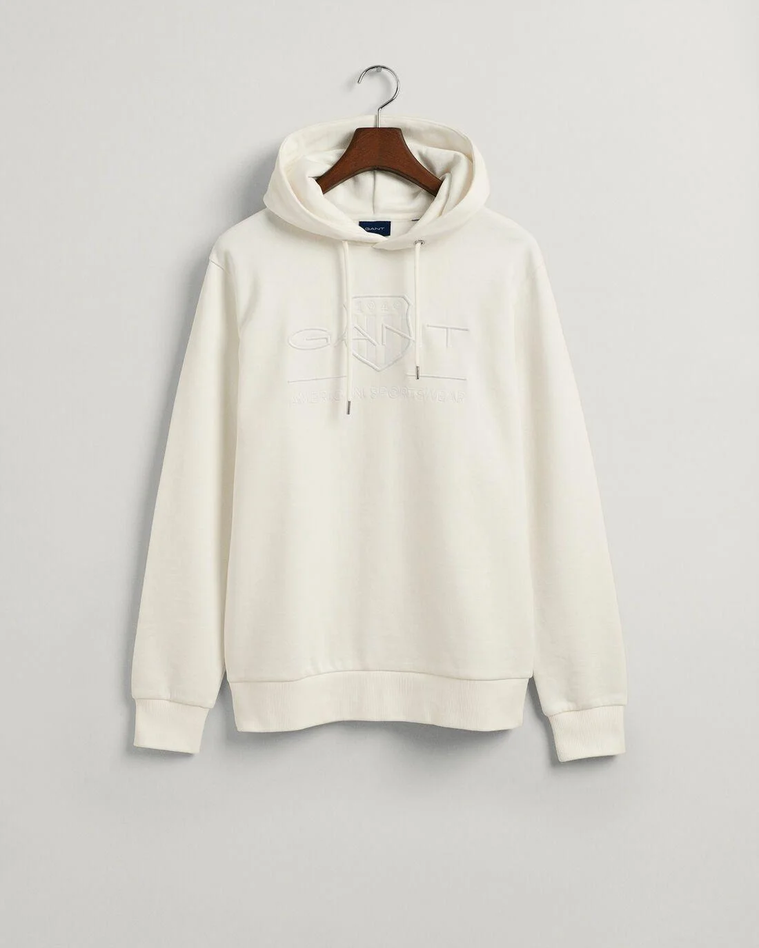 Hoodies And Sweats | Mens GANT Tonal Archive Shield Hoodie Eggshell