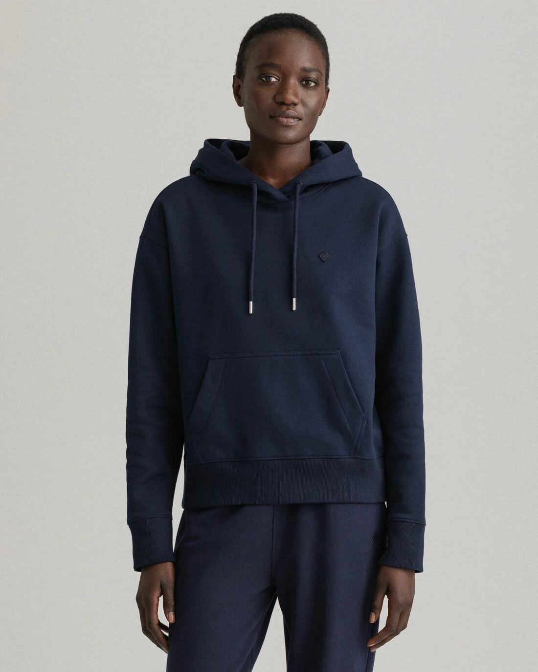 Hoodies And Sweats | Womens GANT Icon G Essential Hoodie Evening Blue