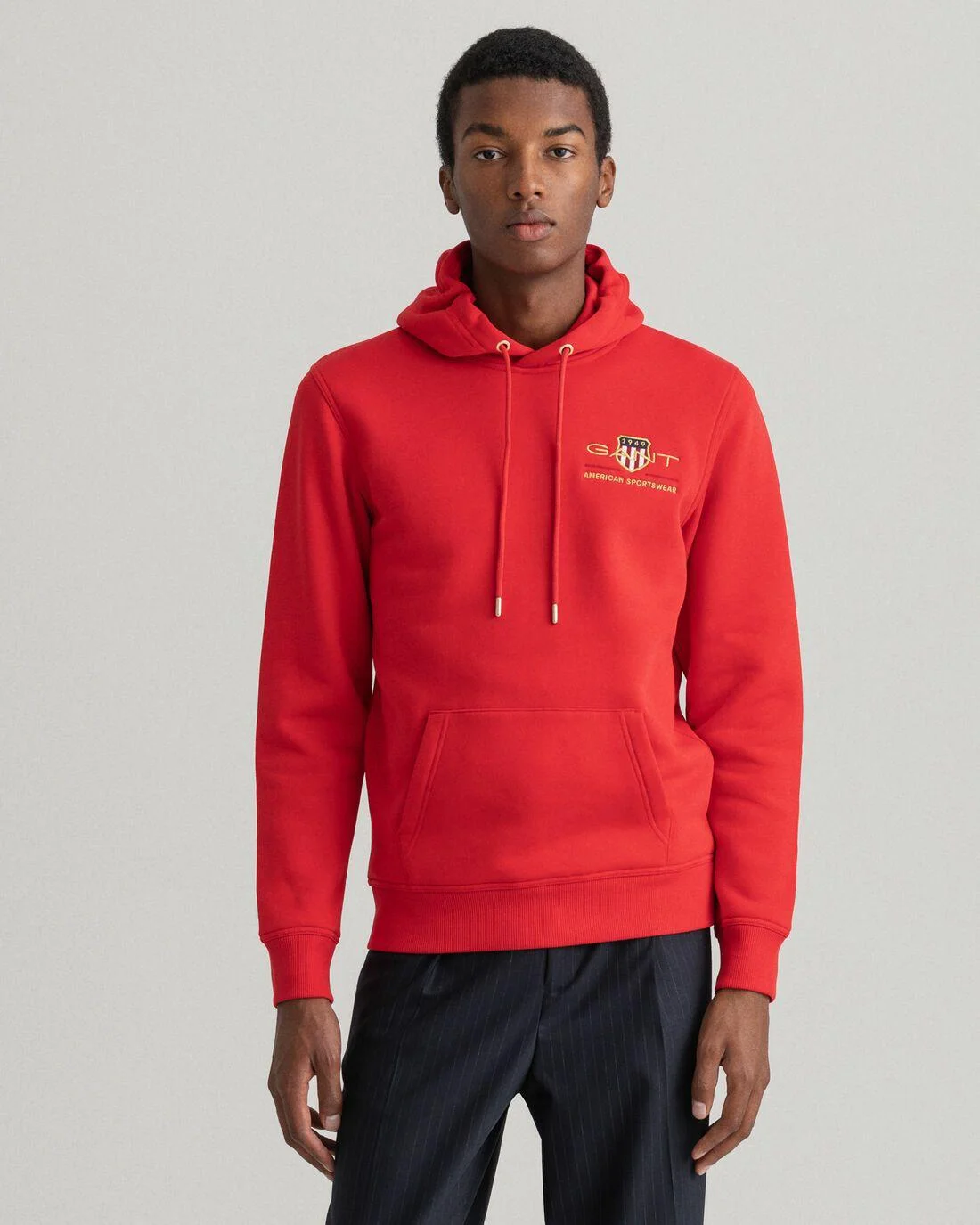 Hoodies And Sweats | Mens GANT Medium Archive Shield Hoodie Bright Red