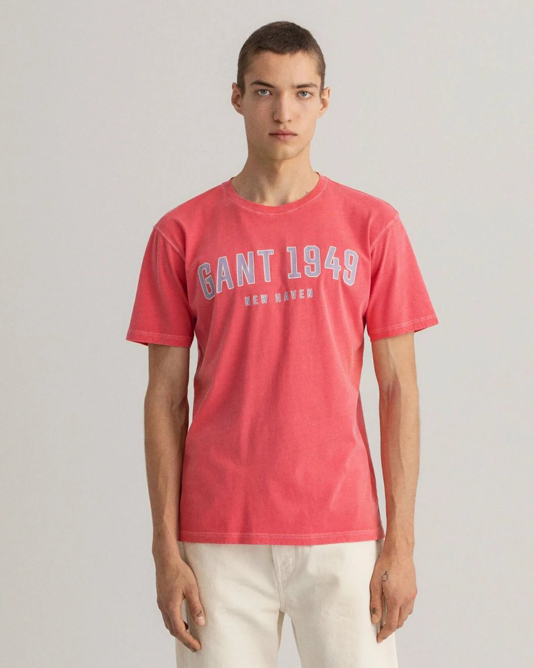 T-Shirts | Mens GANT 1949 T-Shirt Watermelon Pink