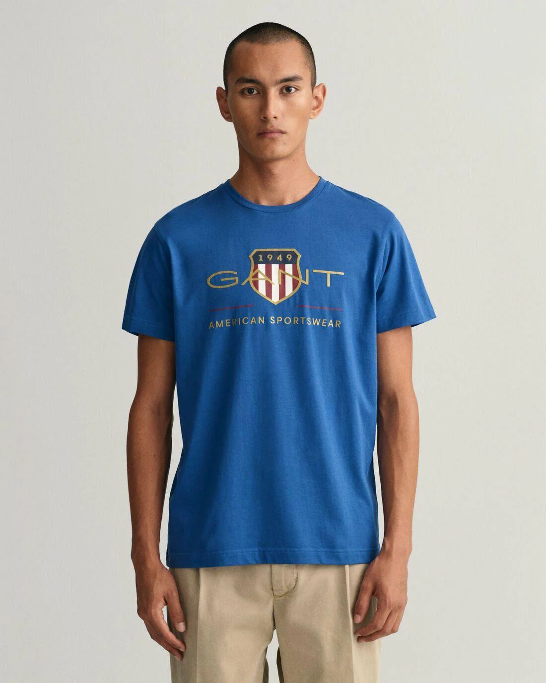 T-Shirts | Mens GANT Archive Shield T-Shirt Lake Blue