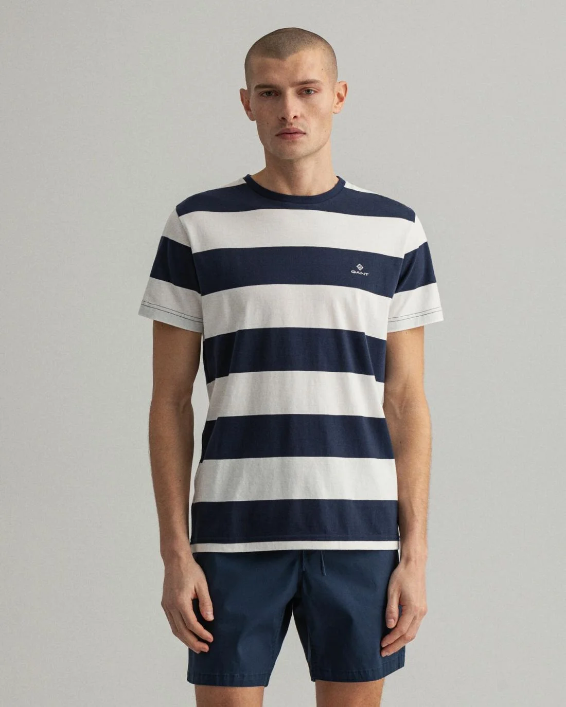 T-Shirts | Mens GANT Barstripe T-Shirt Eggshell