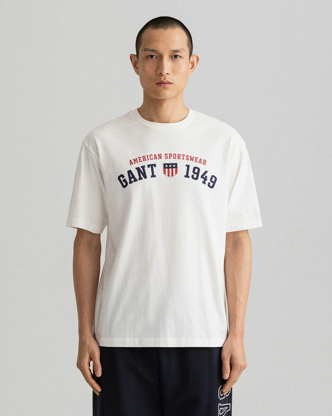 T-Shirts | Mens GANT Retro Shield T-Shirt Eggshell