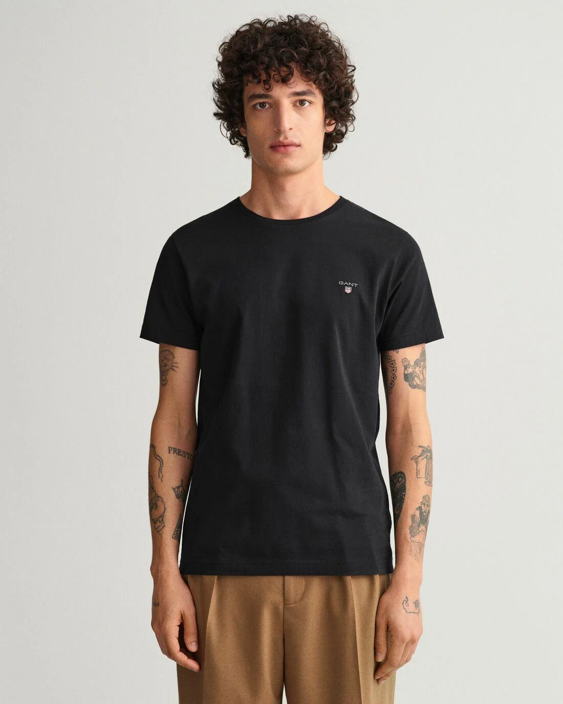 T-Shirts | Mens GANT Original Slim Fit T-Shirt Black