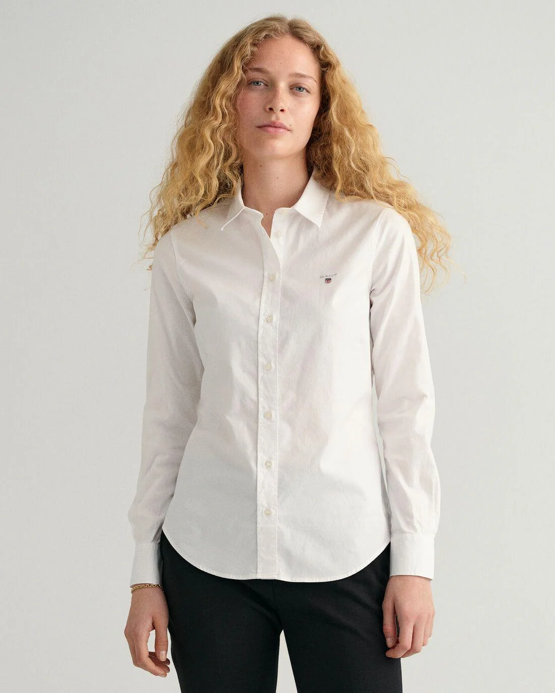 Shirts And Blouses | Womens GANT Stretch Oxford Shirt White