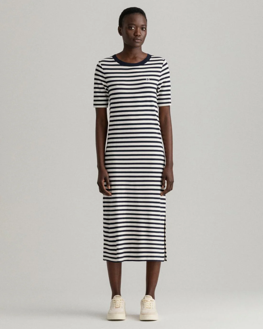 Dresses | Womens GANT Icon G Striped Jersey Dress Evening Blue