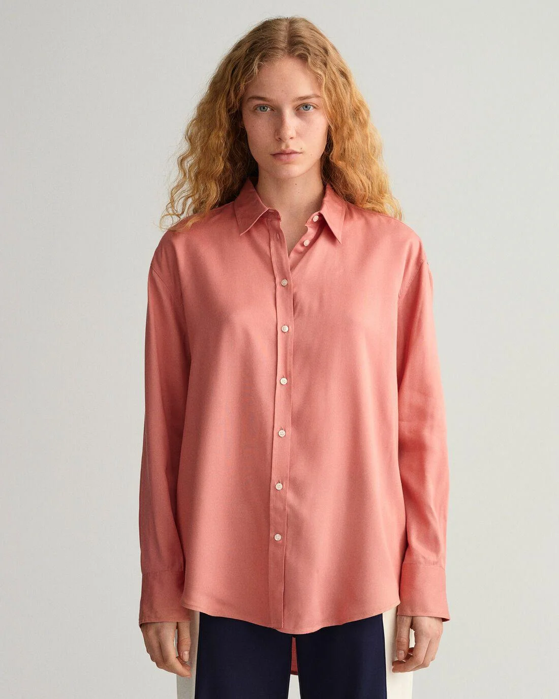 Shirts And Blouses | Womens GANT Relaxed Fit Twill Shirt Terracotta Pink