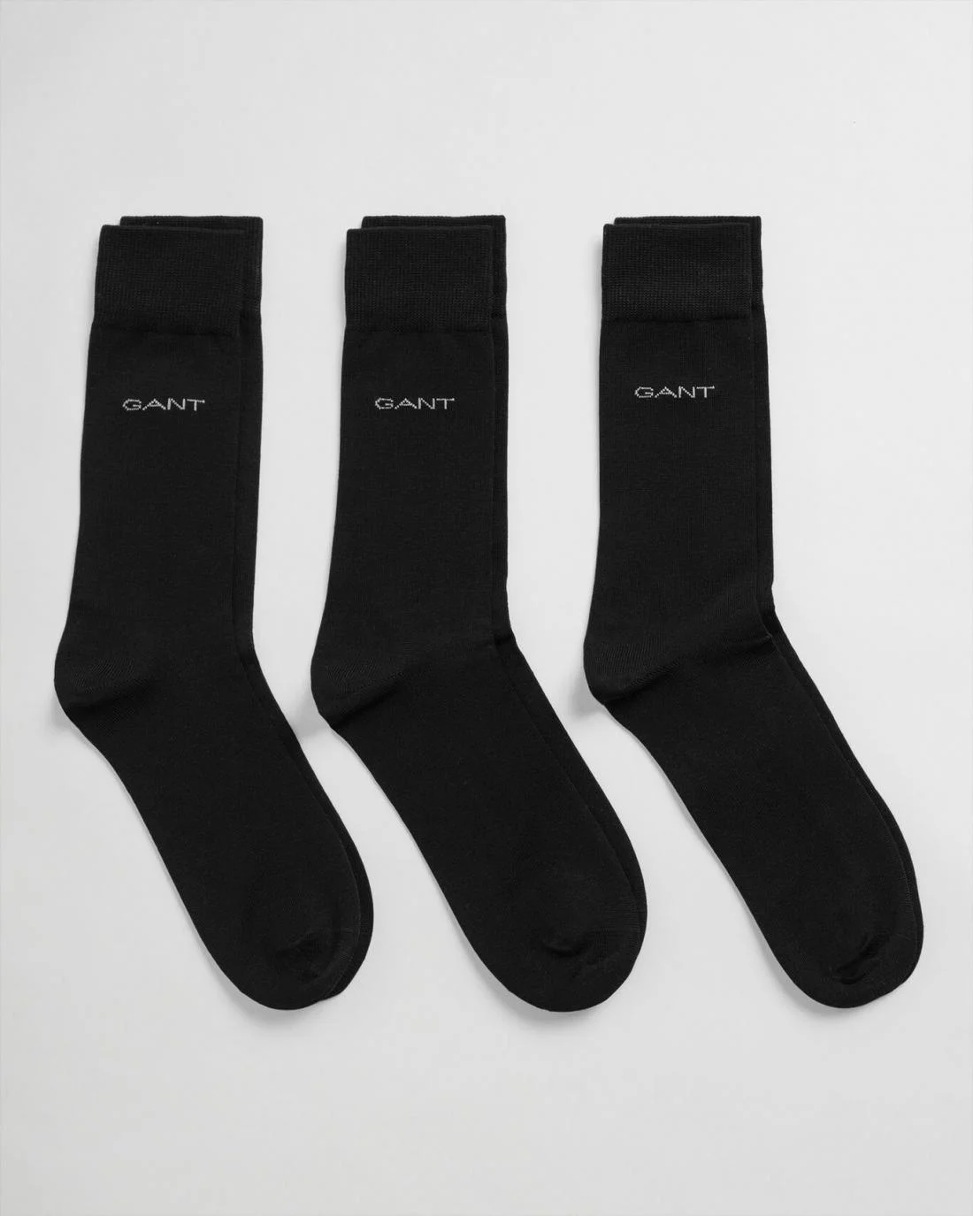 Socks | Mens GANT 3-Pack Mercerized Cotton Socks Black