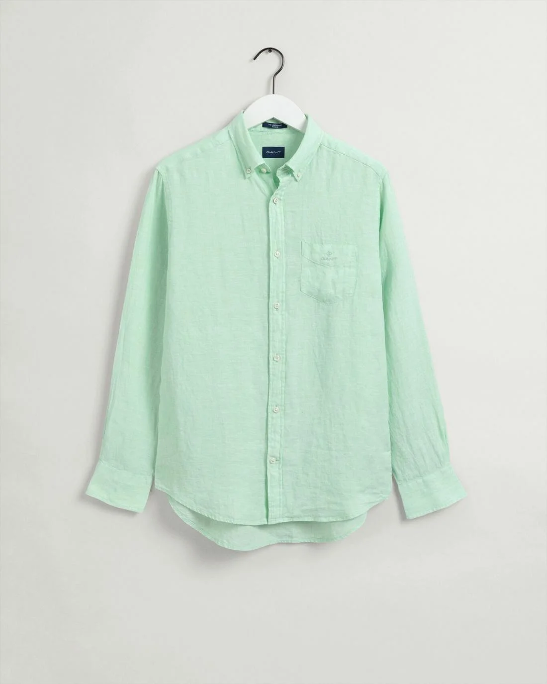 Shirts | Mens GANT Regular Fit Linen Shirt Absinthe Green