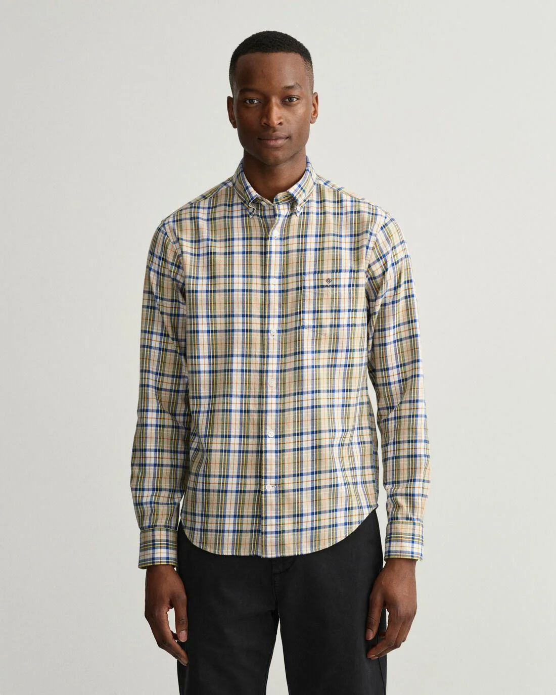 Shirts | Mens GANT Regular Fit Tartan Check Shirt Dry Sand