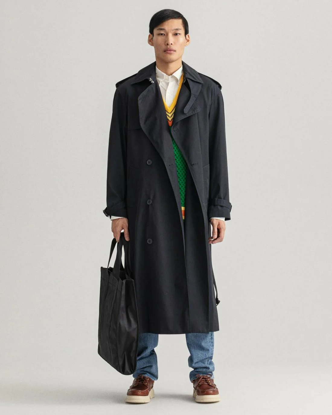 Jackets And Coats | Mens GANT Long Trench Coat Evening Blue