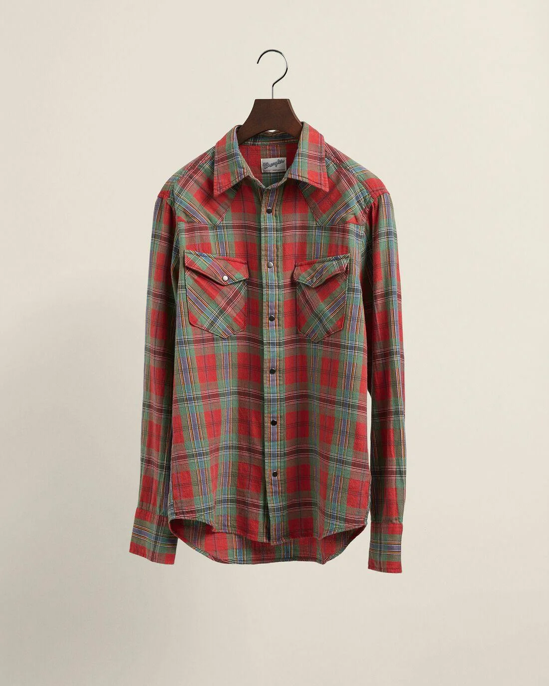 Shirts | Mens GANT Gant X Wrangler Regular Fit Plaid Western Shirt Cardinal Red