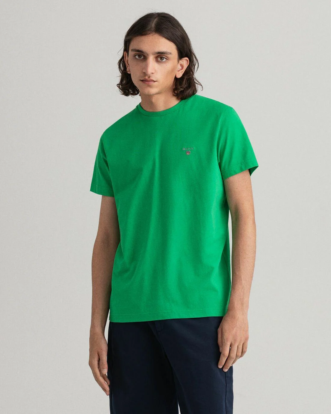 T-Shirts | Mens GANT Original T-Shirt Grass Green