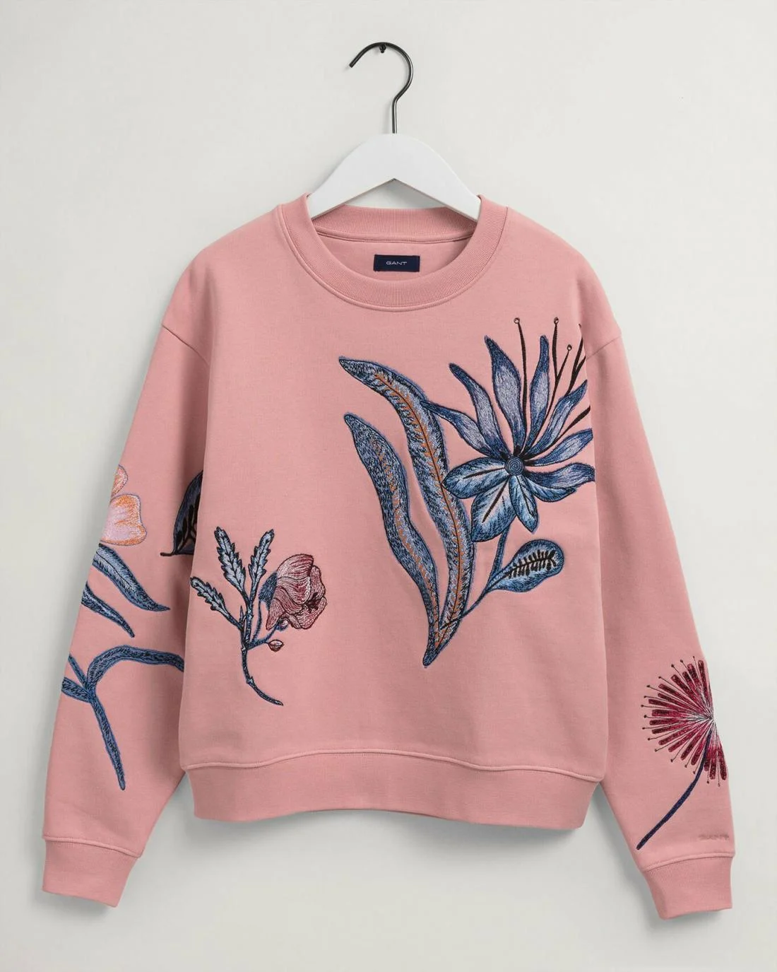 Hoodies And Sweats | Womens GANT Flower Crew Neck Sweatshirt Summer Rose