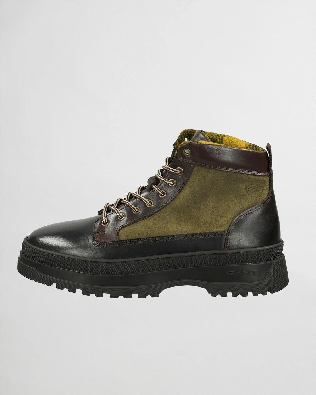 Shoes And Trainers | Mens GANT St Grip Mid Lace Boots Ivy Green