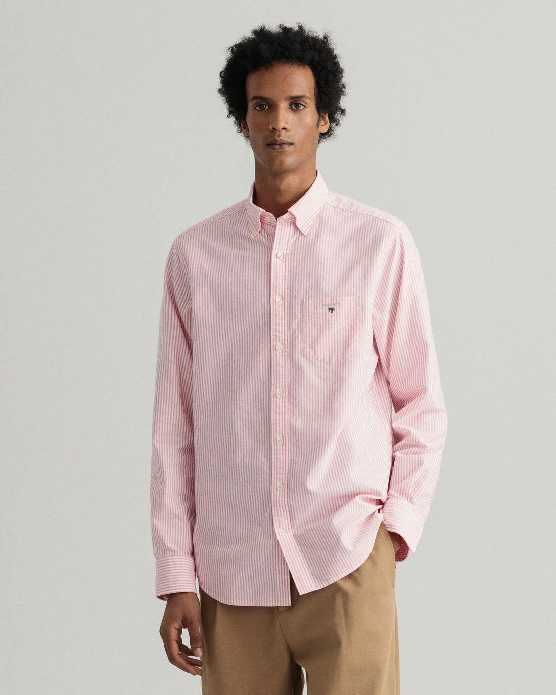 Shirts | Mens GANT Regular Fit Banker Oxford Shirt Light Pink