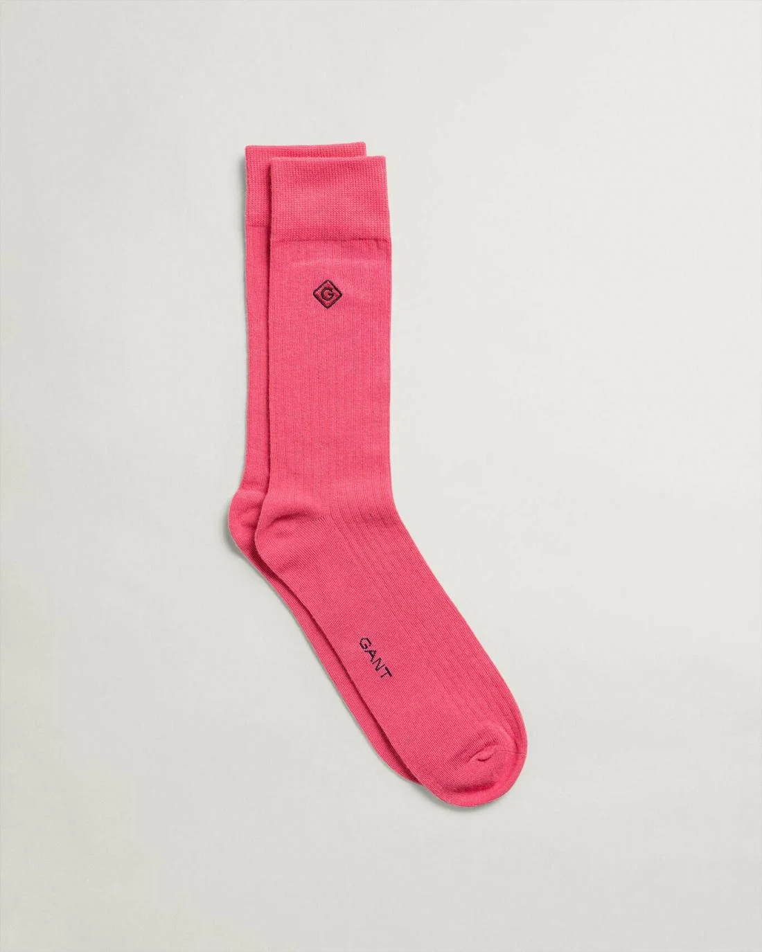 Socks | Mens GANT Ribbed Logo Embroidery Socks Rapture Rose