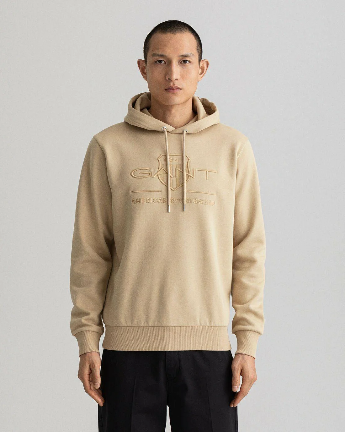 Hoodies And Sweats | Mens GANT Tonal Archive Shield Hoodie Hazelwood Beige