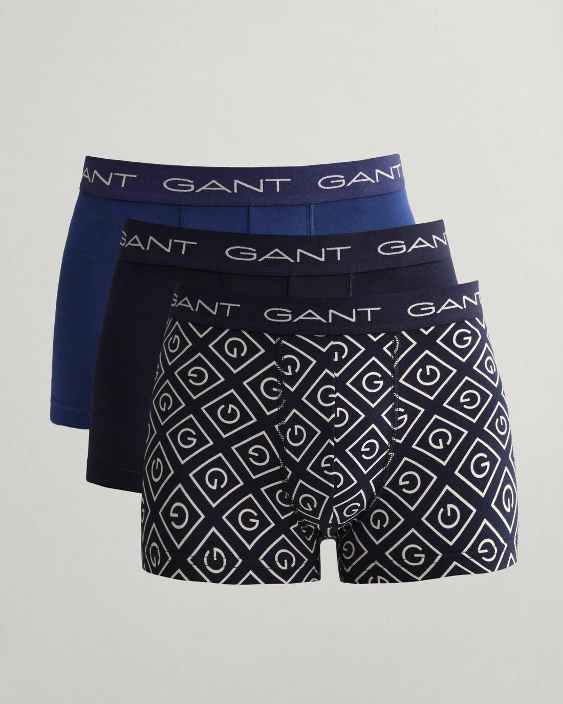 Underwear | Mens GANT 3-Pack Icon G Trunks Evening Blue